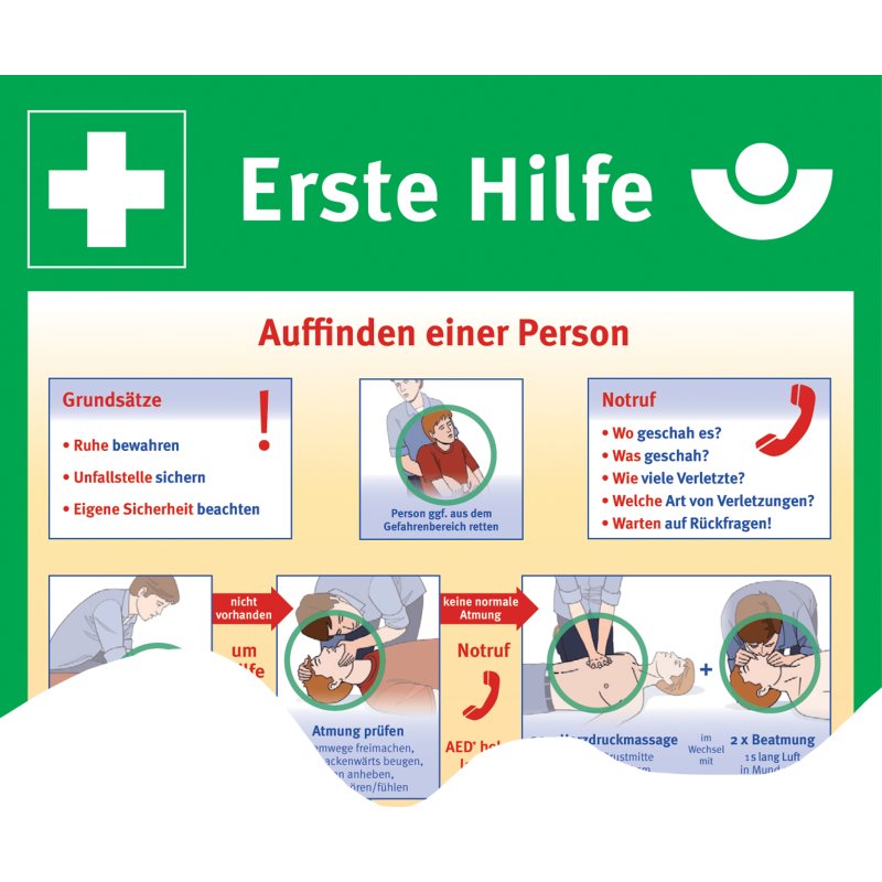 LEINA-WERKE eerste hulp informatiebord, kunststof, 560×400 mm